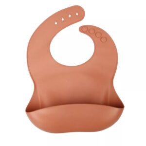 Babero Silicona Ajustable Ladrillo