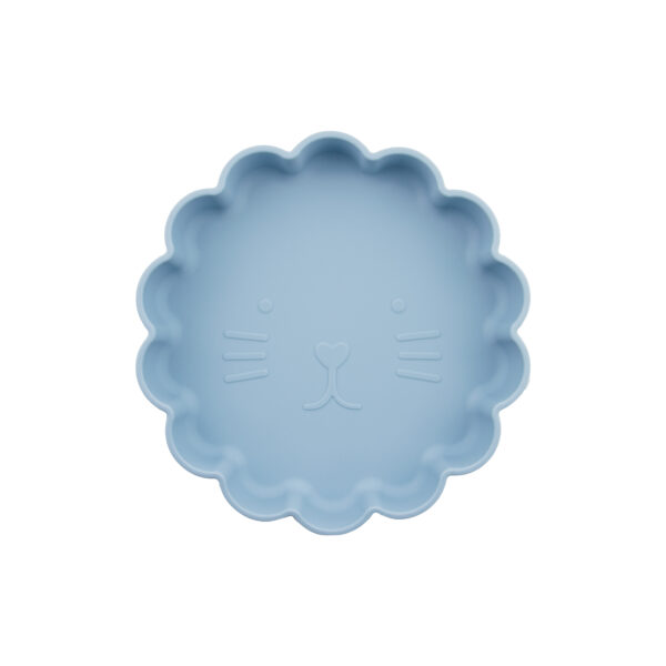 Plato Silicona con ventosa Leoncito Celeste