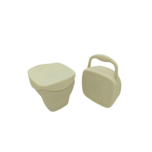 Taza Cerealera plegable con tapa Beige