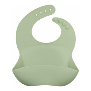 Babero Silicona Ajustable Verde