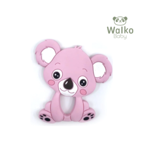 Mordillo Silicona Koala Rosa