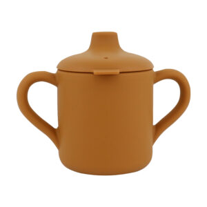 Vaso Silicona boquilla y asas Marron