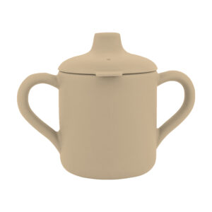 Vaso Silicona boquilla y asas Beige