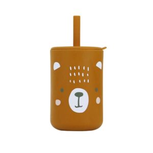 Vaso Silicona con estampa Marron