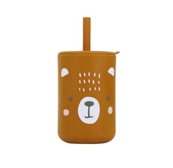 Vaso Silicona con estampa Marron