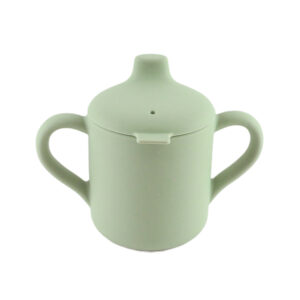 Vaso Silicona boquilla y asas Verde