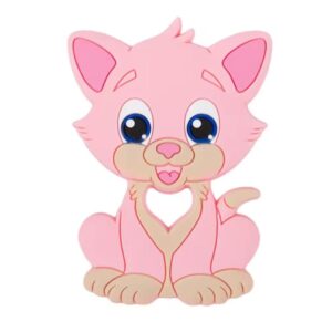 Mordillo Silicona Gatito Rosa