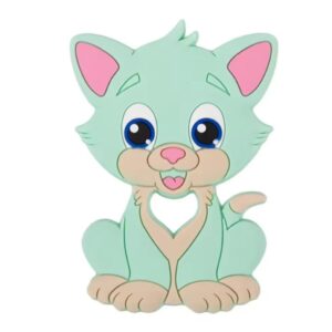 Mordillo Silicona Gatito Aqua