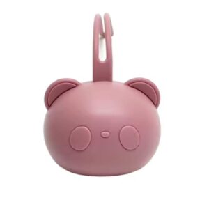 Guarda Chupete Silicona Panda Rosa Viejo