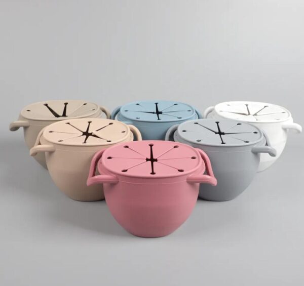Taza Cerealera plegable Verde con correa - Imagen 4
