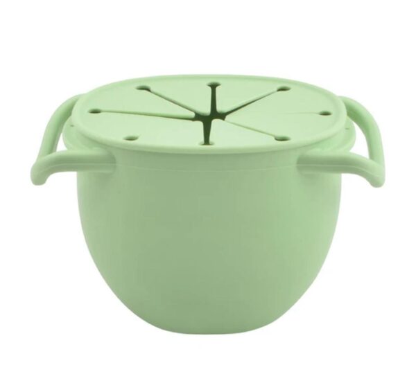 Taza Cerealera plegable Verde con correa