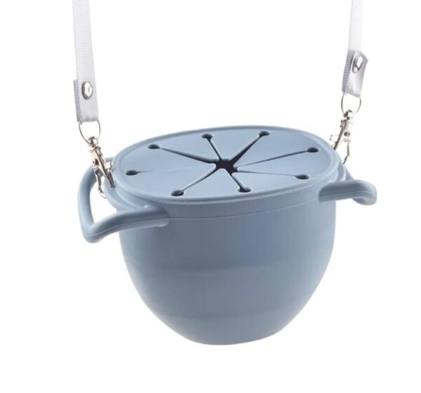 Taza Cerealera plegable Celeste con correa